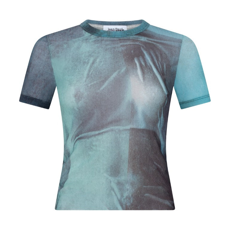 Mesh Baby Tee Printed "Water"