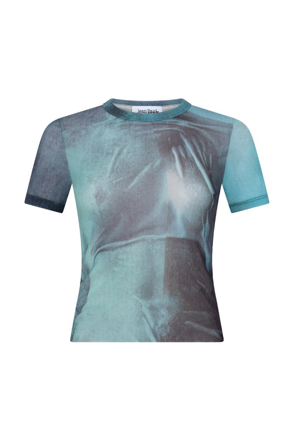 Mesh Baby Tee Printed "Water"