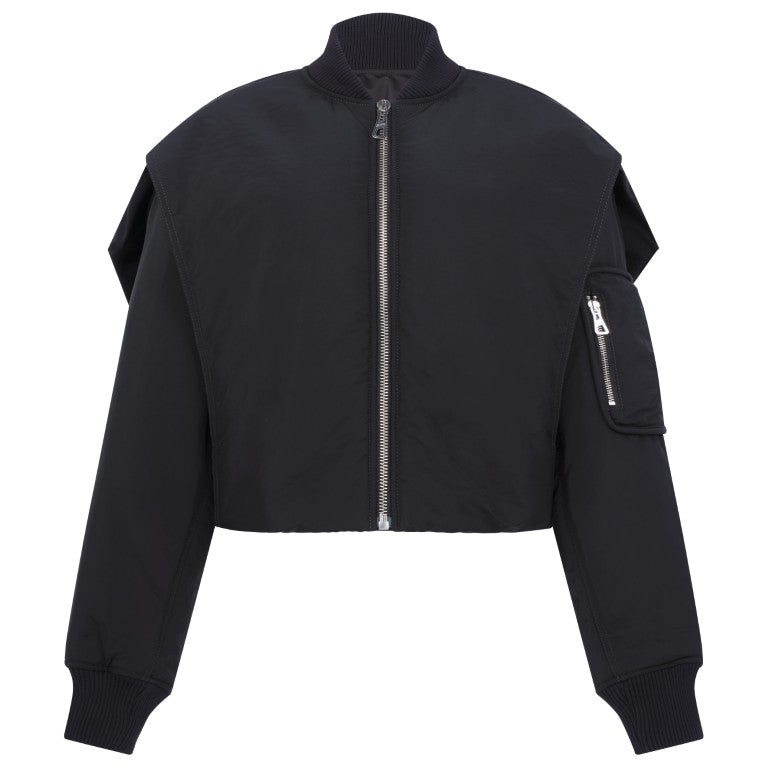 Bomber with Hidden Hood Detail
