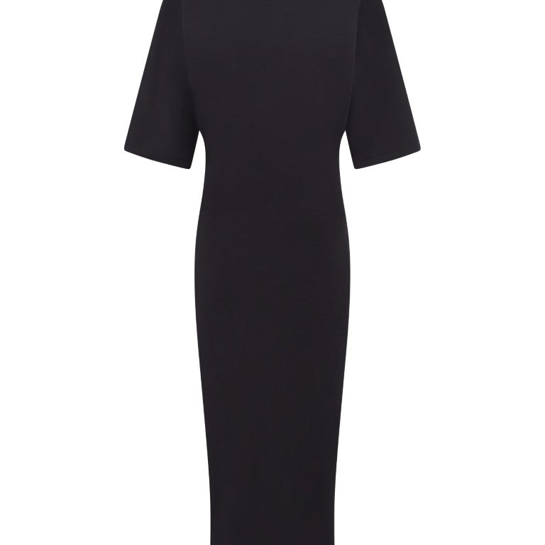 Cotton High Neck Long Dress Printed "JPG"