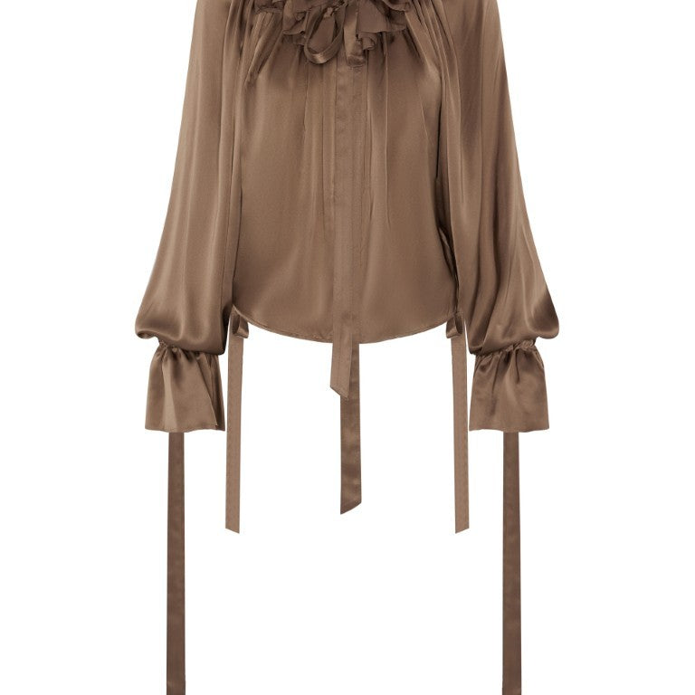 Stee Ruffled Top Drawstrings