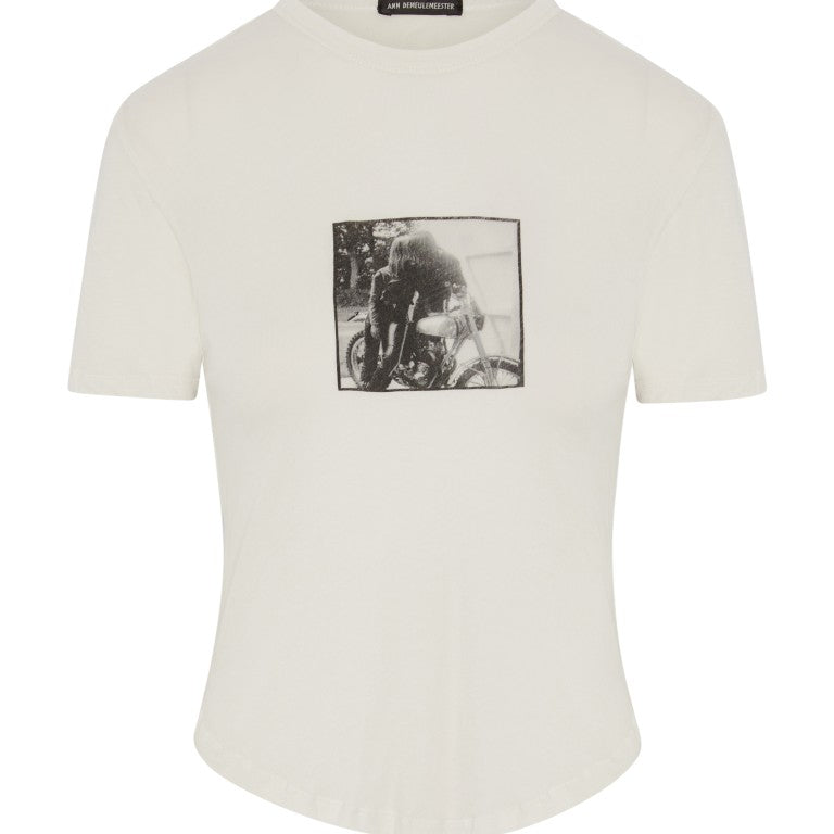Shirt with "Bikers Kiss" Print