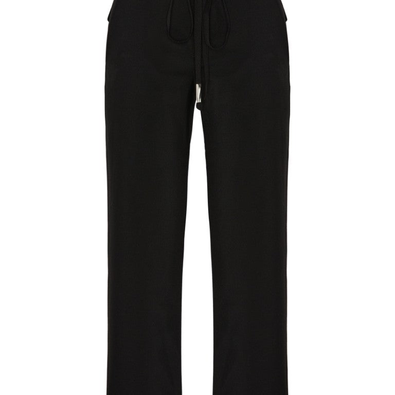 Rael Cigarette Trousers with Raw Edge Cotton Detail