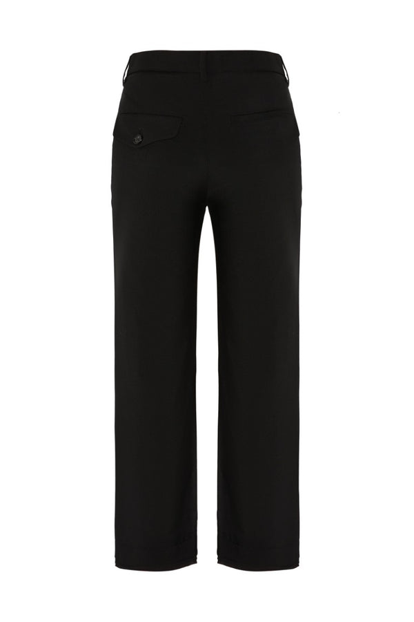 Rael Cigarette Trousers with Raw Edge Cotton Detail