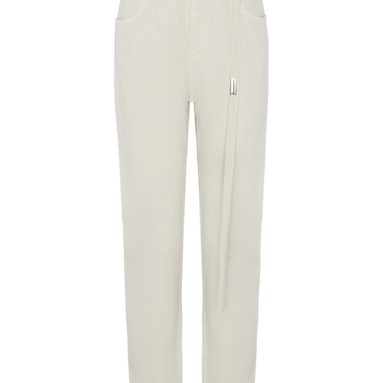 Pockets Slim Fit Cropped Trousers
