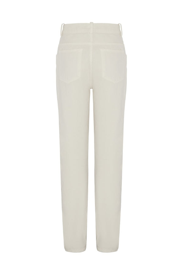Pockets Slim Fit Cropped Trousers