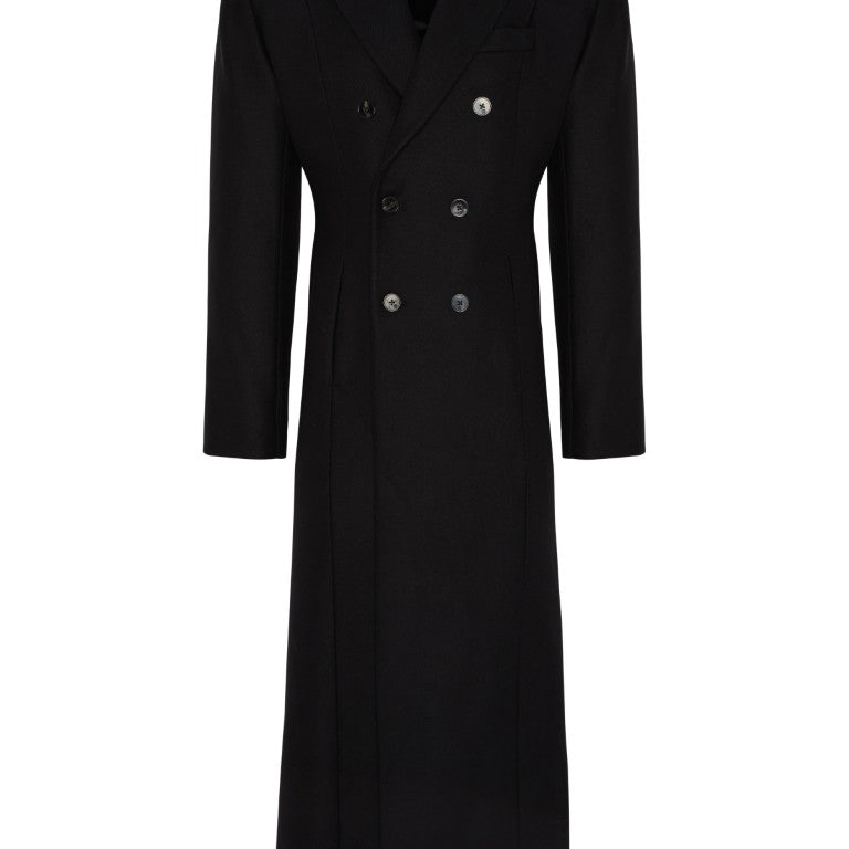 Double Breasted Coat with Dropped Shoulders