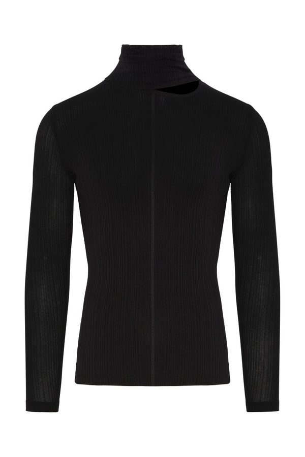 Roll-Neck Jumper with Signature Opening