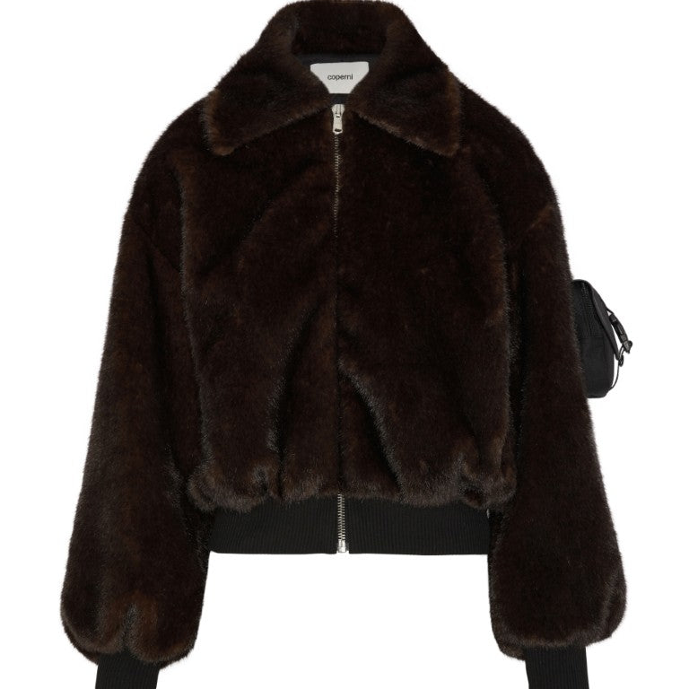 Faux Fur Bomber Jacket
