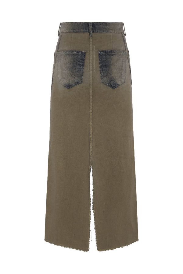 Long Slivered Maxi Skirt