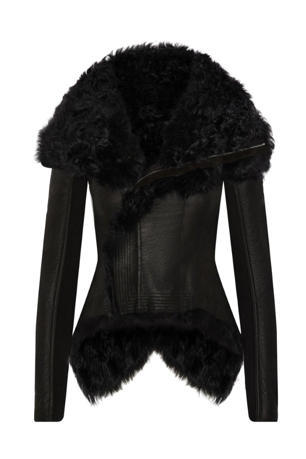 Naska Faux Fur & Shearling Jacket