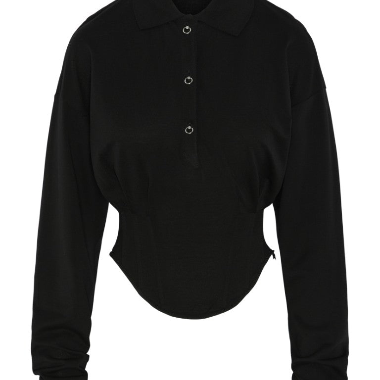 Polo Pique Longsleeve Top
