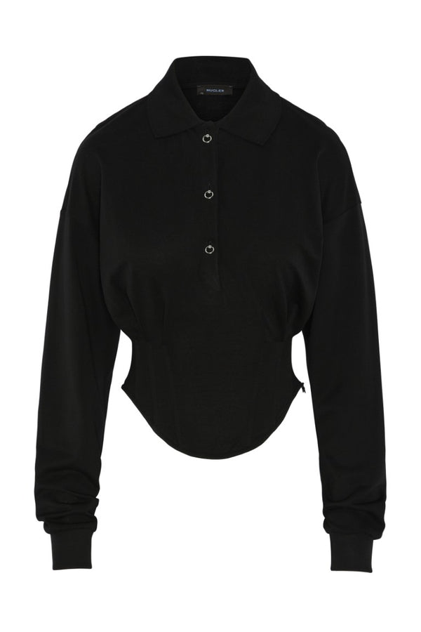 Polo Pique Longsleeve Top