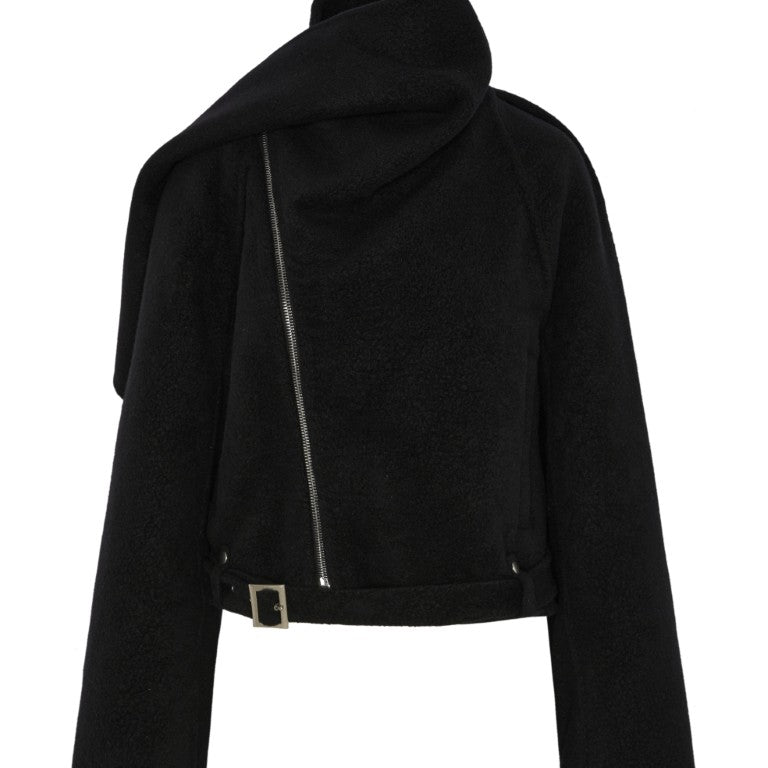 Giacca - Cropped Scarf Belt-up Flight Jacket