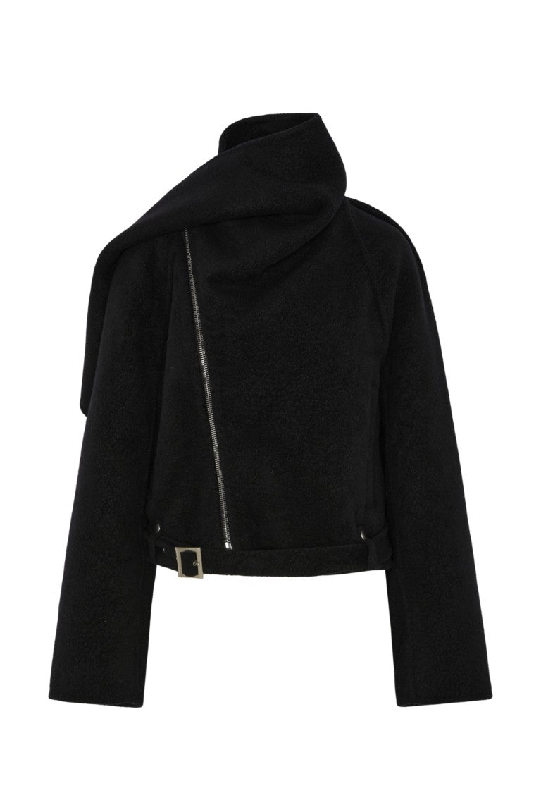 Giacca - Cropped Scarf Belt-up Flight Jacket