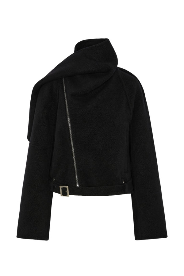 Giacca - Cropped Scarf Belt-up Flight Jacket