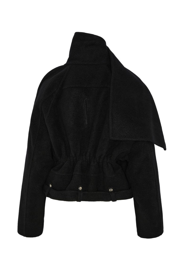 Giacca - Cropped Scarf Belt-up Flight Jacket
