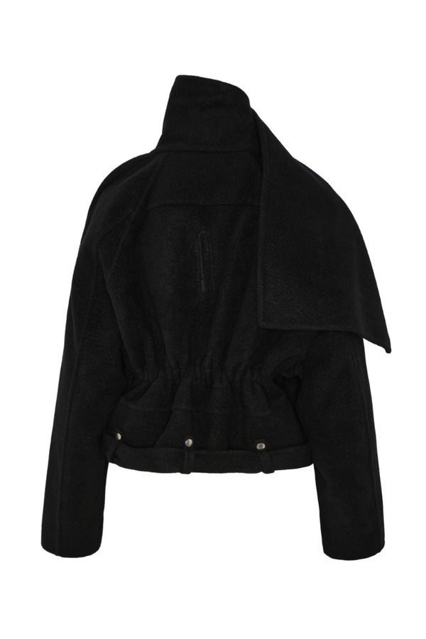 Giacca - Cropped Scarf Belt-up Flight Jacket