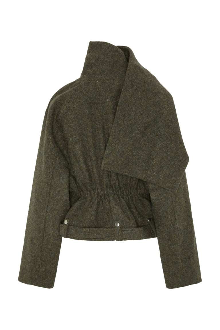 Giacca - Cropped Scarf Belt-up Flight Jacket