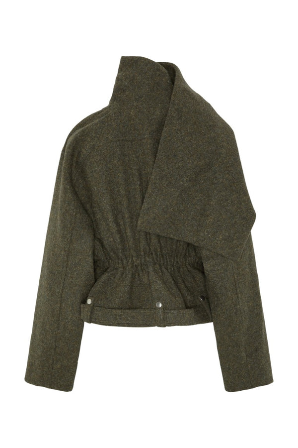 Giacca - Cropped Scarf Belt-up Flight Jacket