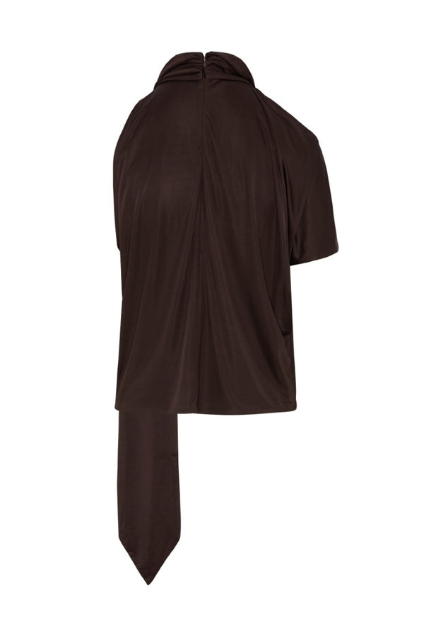 Huresta Asymmetric Draped Blouse