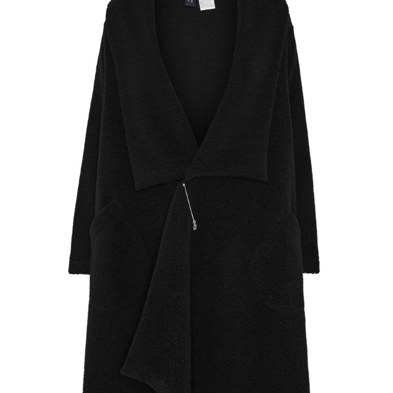 Sheep Pile Rong Coat with Pin