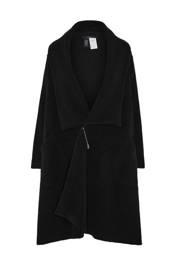 Sheep Pile Rong Coat with Pin