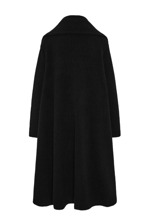 Sheep Pile Rong Coat with Pin