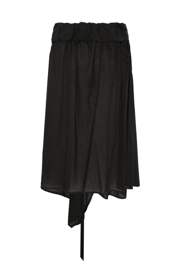 Maike Midi Ruffled Skirt with Drawstrings