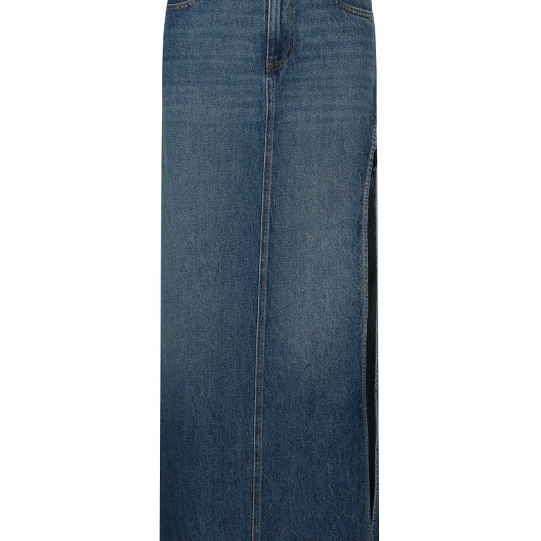 Garter Belt Denim Skirt