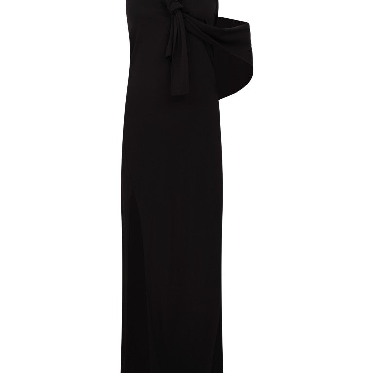 Knotted Jersey Maxi Dress