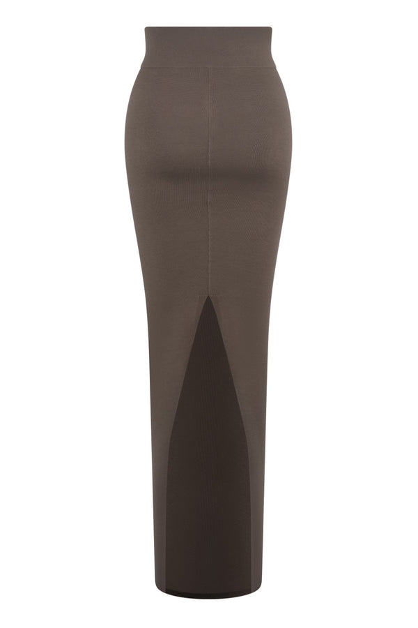 Gonna In Maglia Pillar Skirt M Dust