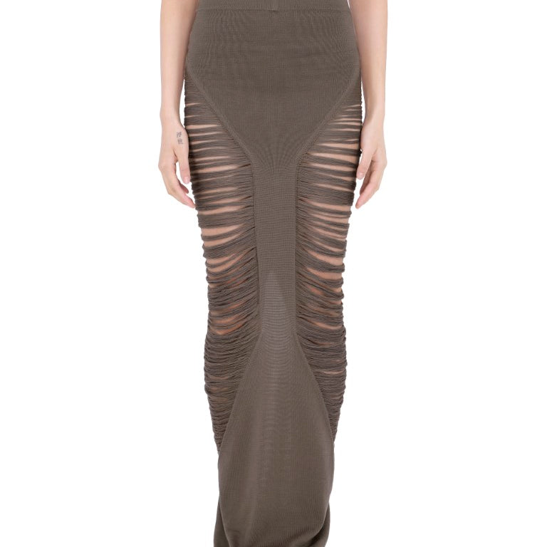 Gonna In Maglia Pillar Skirt KGRIDM Dust