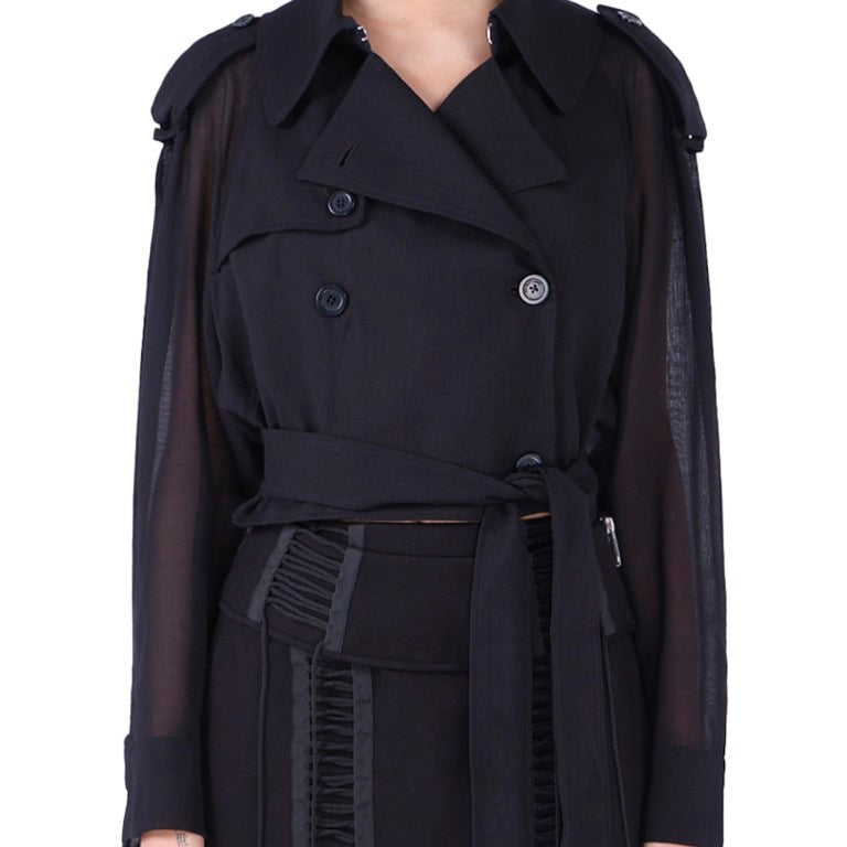 Cropped Trench Jacket