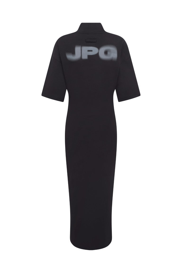Cotton High Neck Long Dress Printed "JPG"