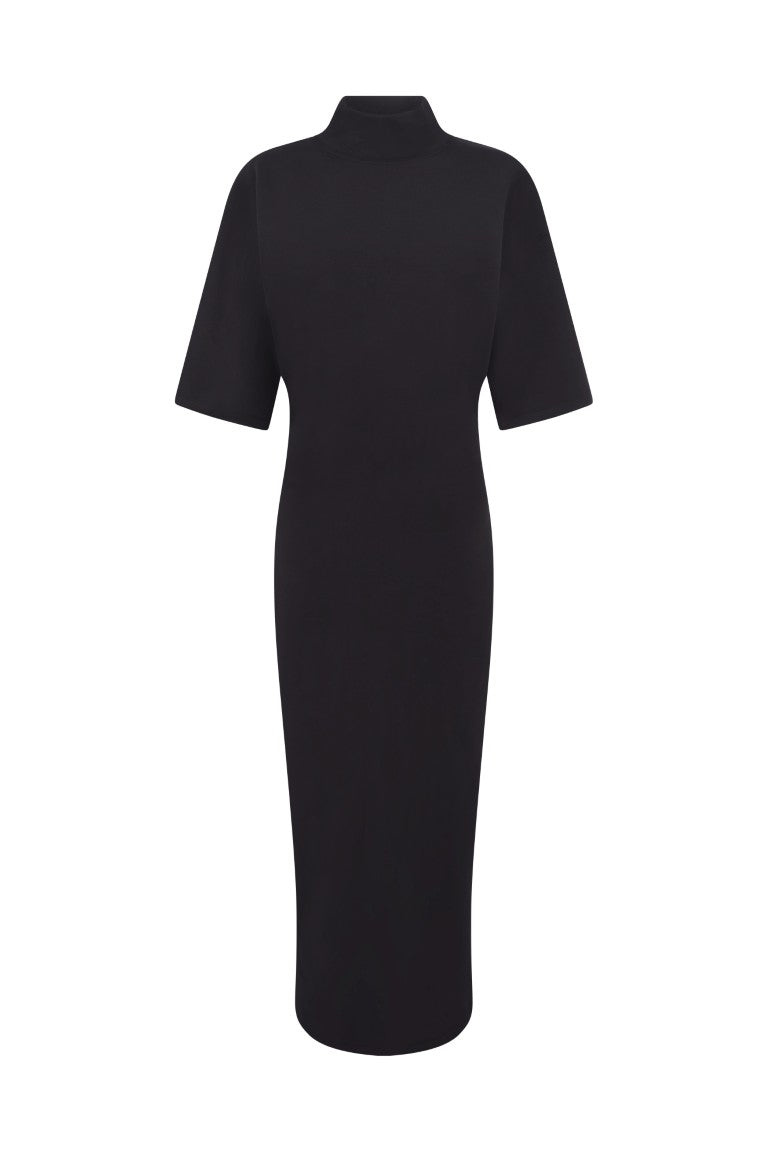 Cotton High Neck Long Dress Printed "JPG"
