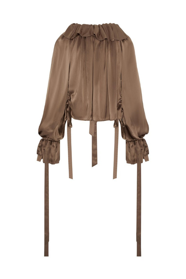 Stee Ruffled Top Drawstrings