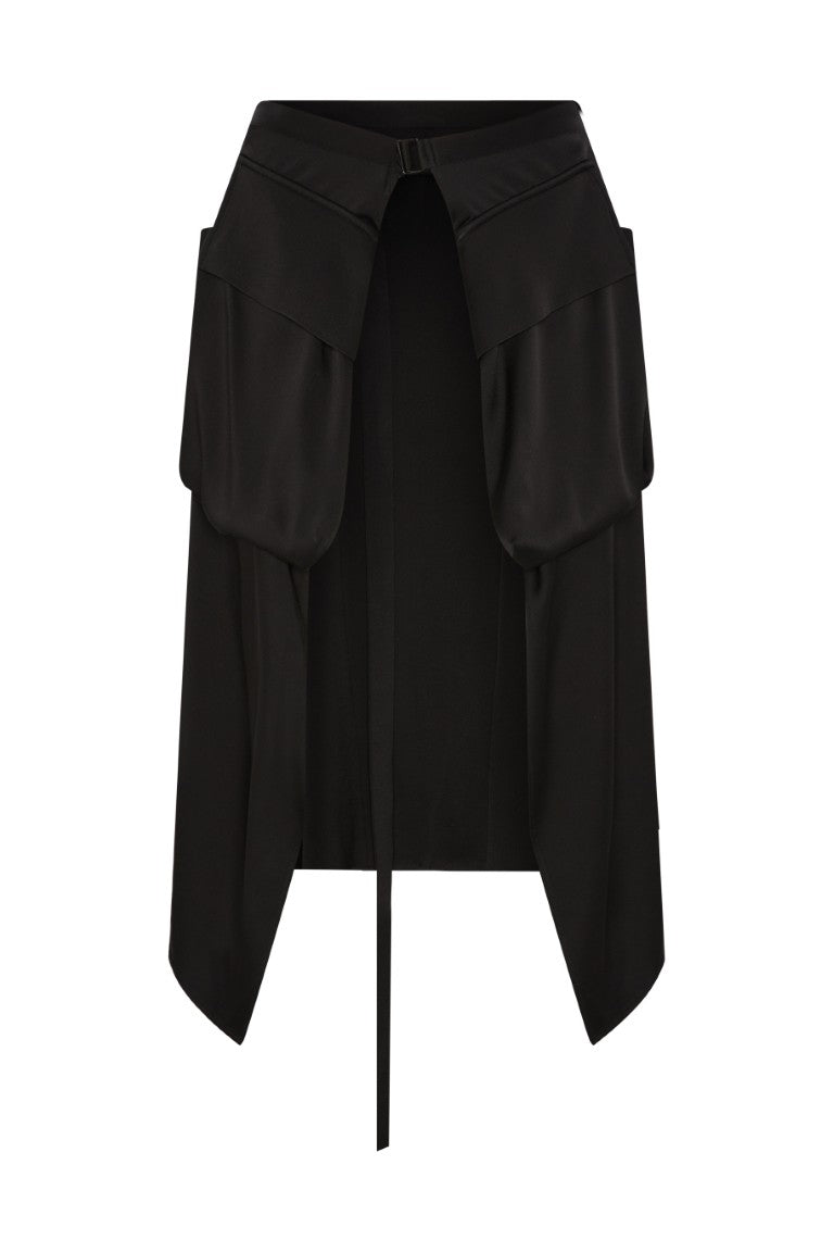 Debora Fluid Cargo Apron Skirt