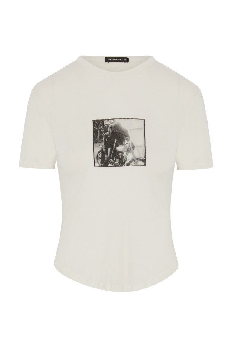 Shirt with "Bikers Kiss" Print