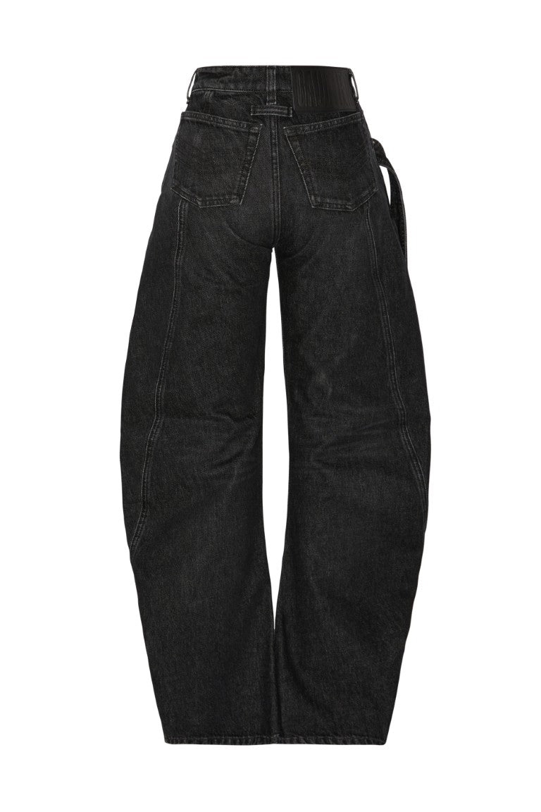 Low Waisted Jean with Strap Detail