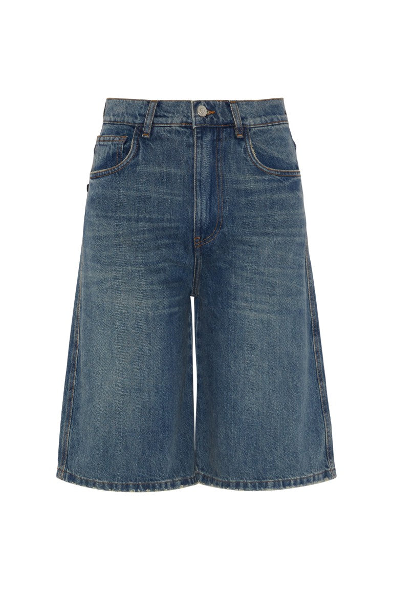 Denim Bermuda Shorts