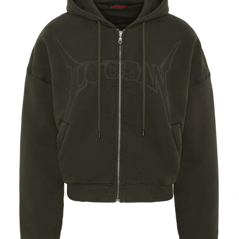 Washed Out Zip Up Hoodie
