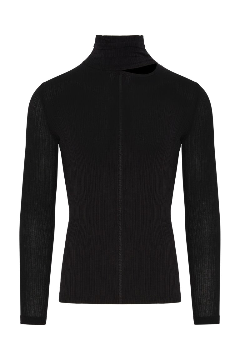 Roll-Neck Jumper with Signature Opening