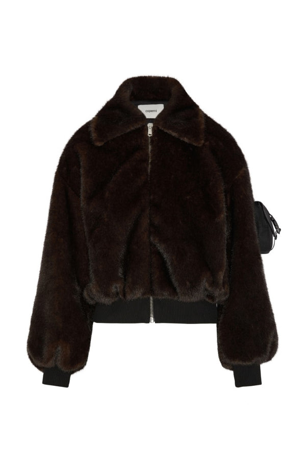 Faux Fur Bomber Jacket
