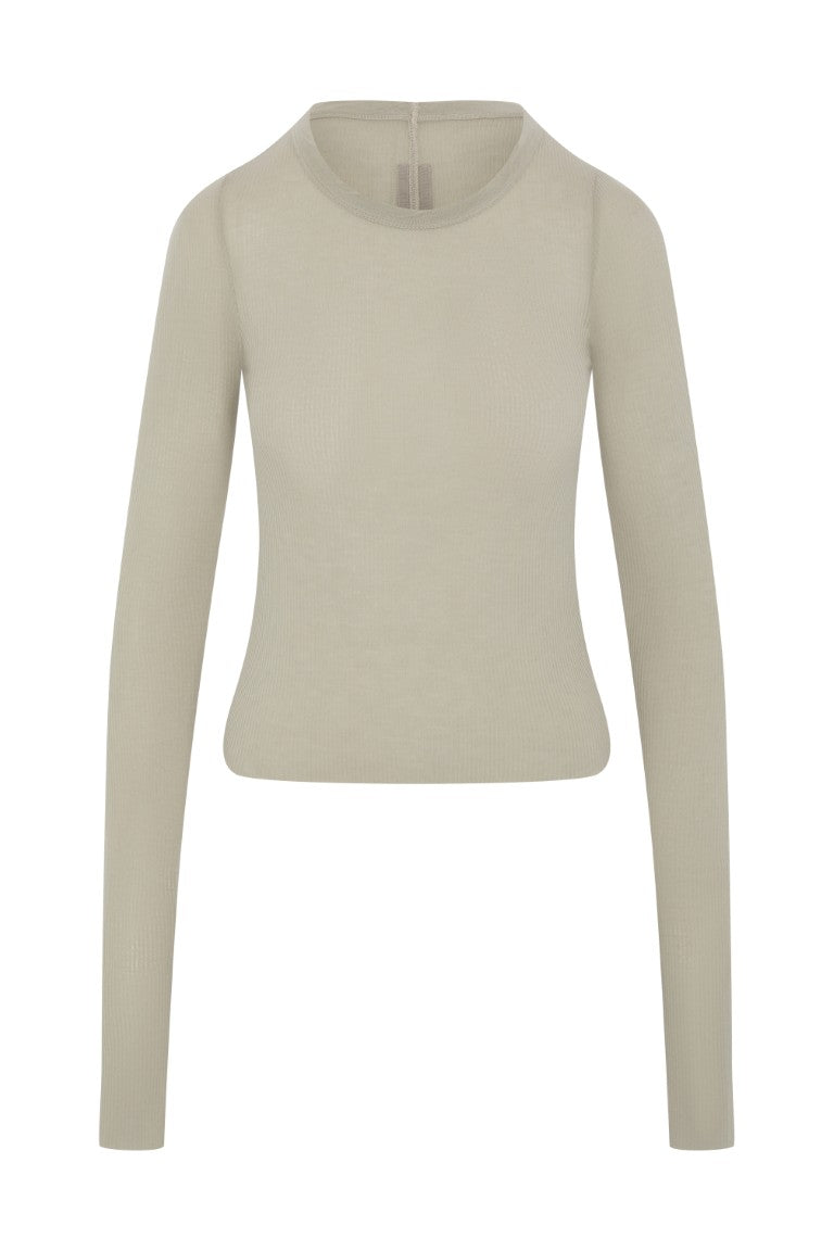 Cropped Rib Longsleeve Tee