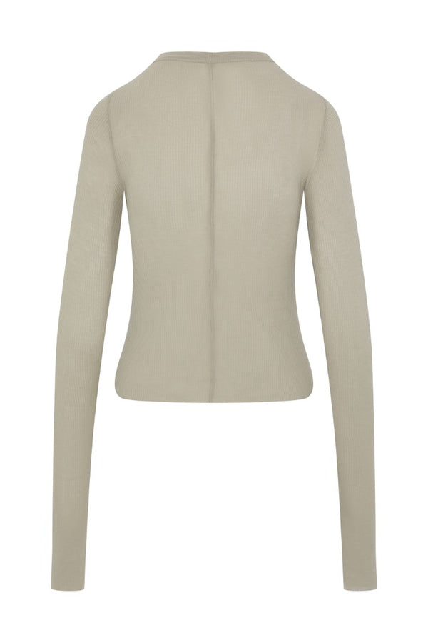 Cropped Rib Longsleeve Tee