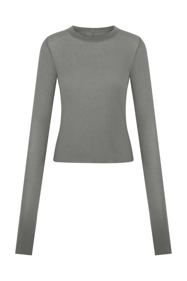 Cropped Rib Longsleeve Tee