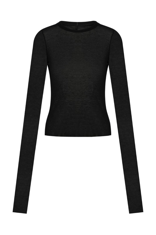 Cropped Rib Longsleeve Tee