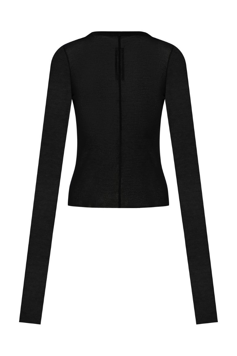 Cropped Rib Longsleeve Tee