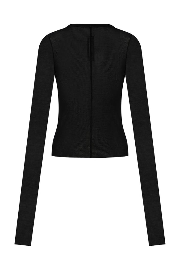 Cropped Rib Longsleeve Tee